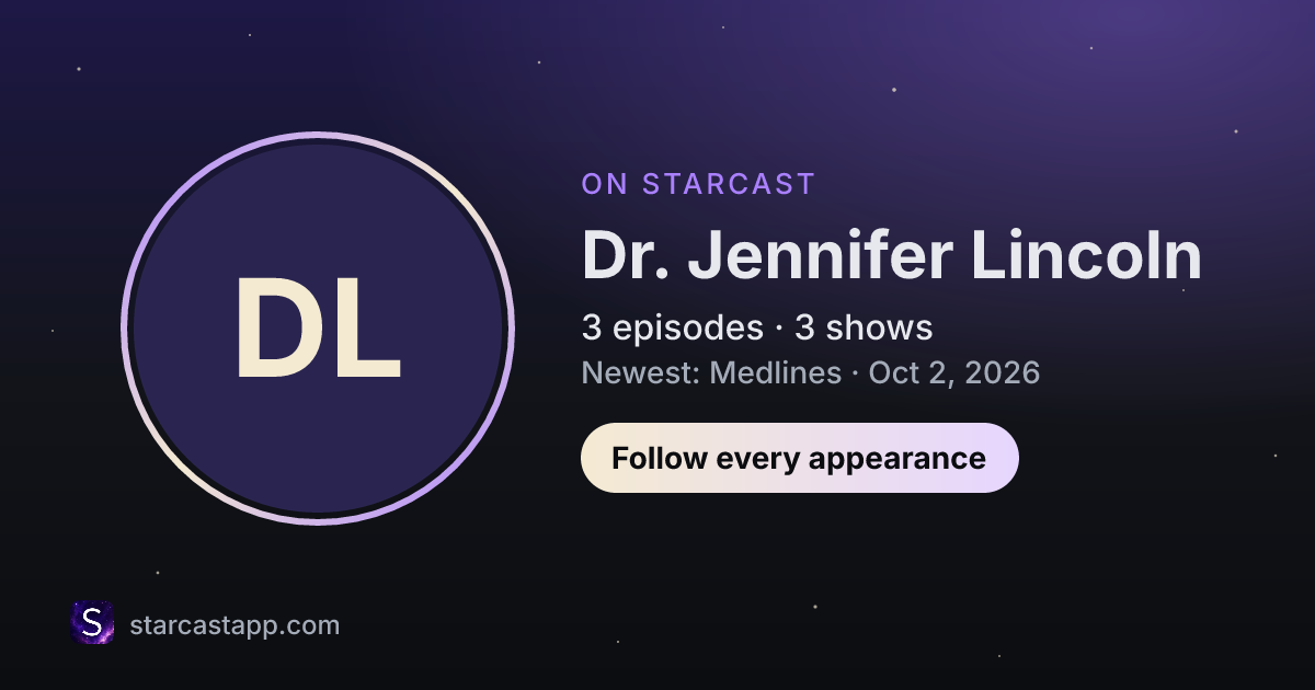 The preview card for Dr. Jennifer Lincoln