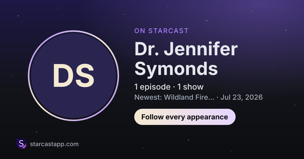 The preview card for Dr. Jennifer Symonds