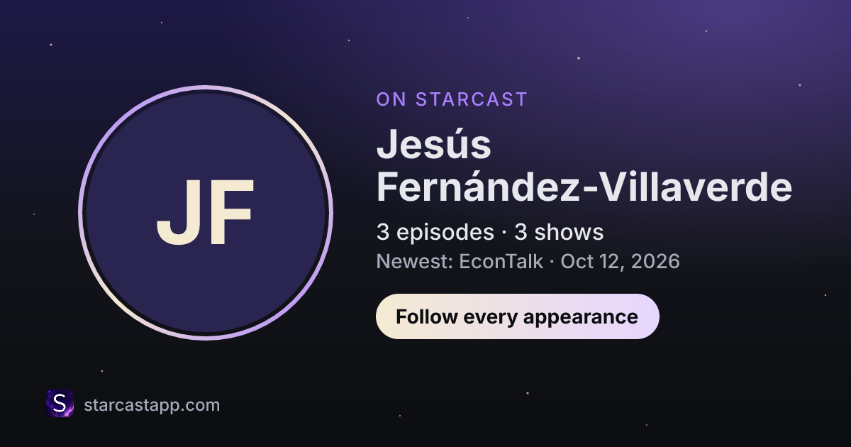 The preview card for Jesús Fernández-Villaverde