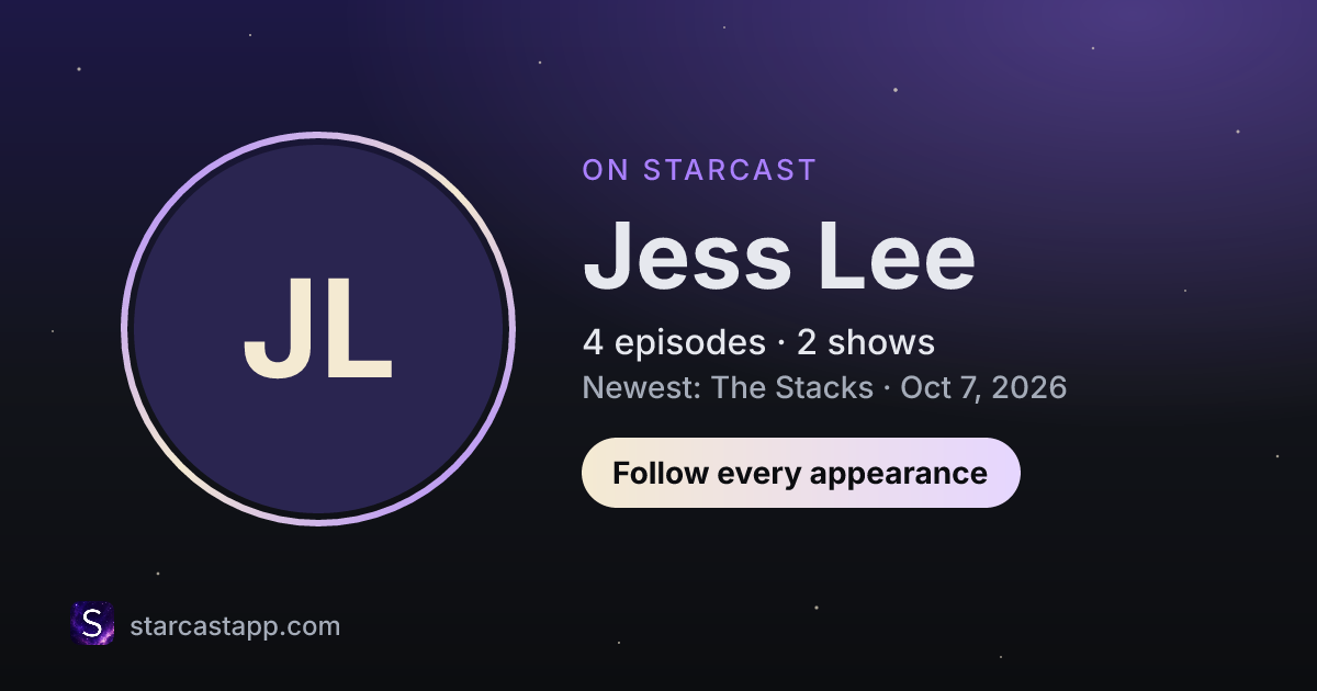 The preview card for Jess Lee