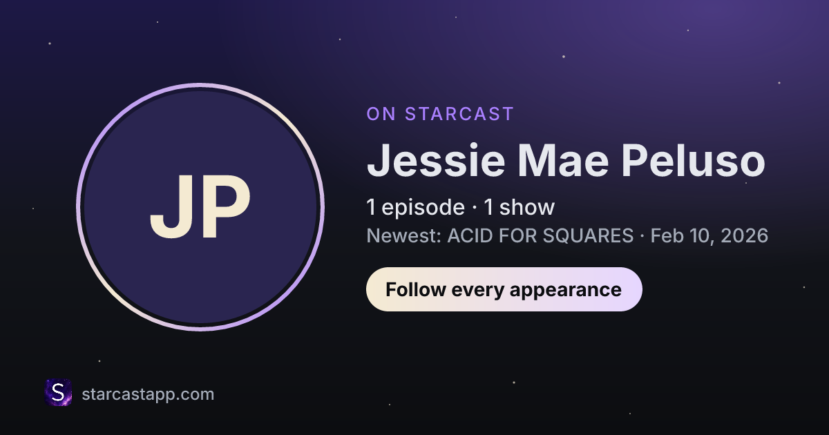 The preview card for Jessie Mae Peluso