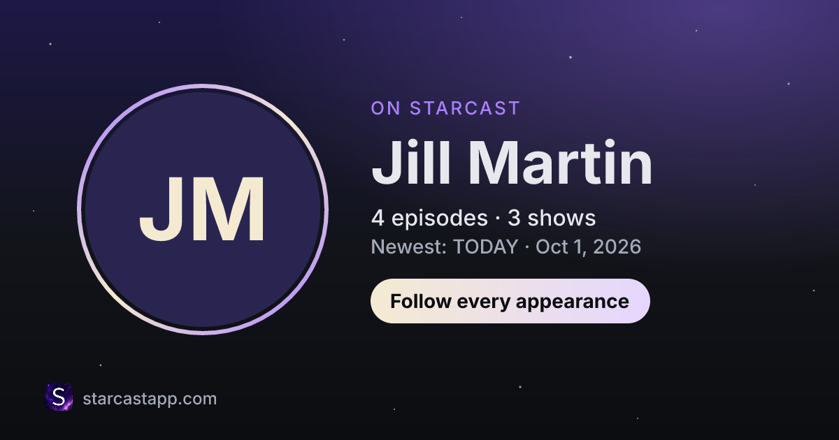 The preview card for Jill Martin