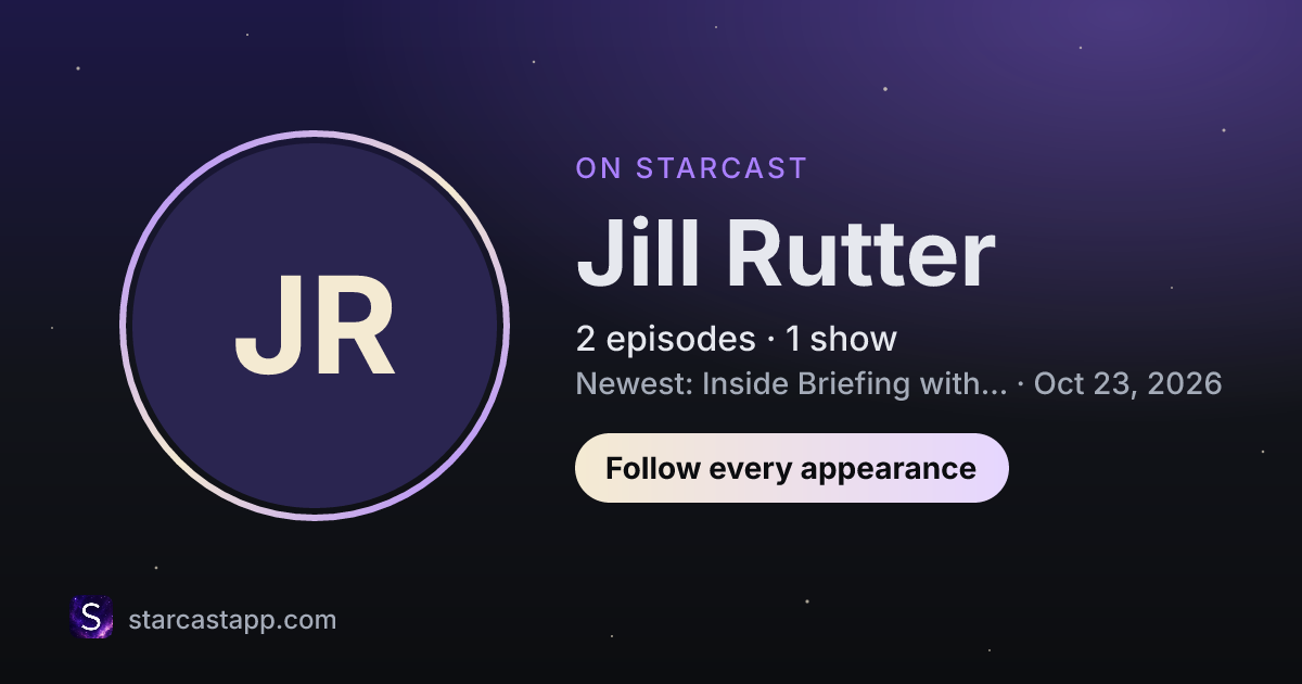 The preview card for Jill Rutter