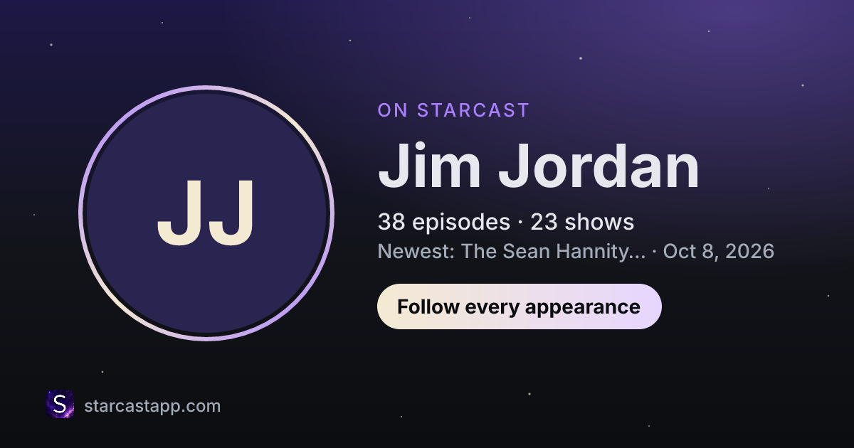 The preview card for Jim Jordan