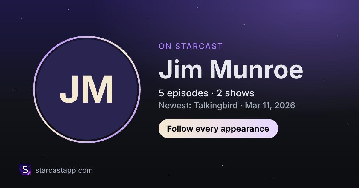 The preview card for Jim Munroe