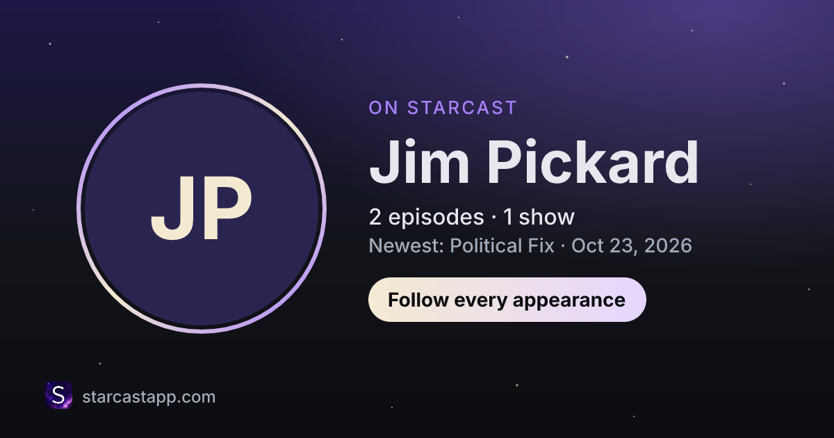 The preview card for Jim Pickard