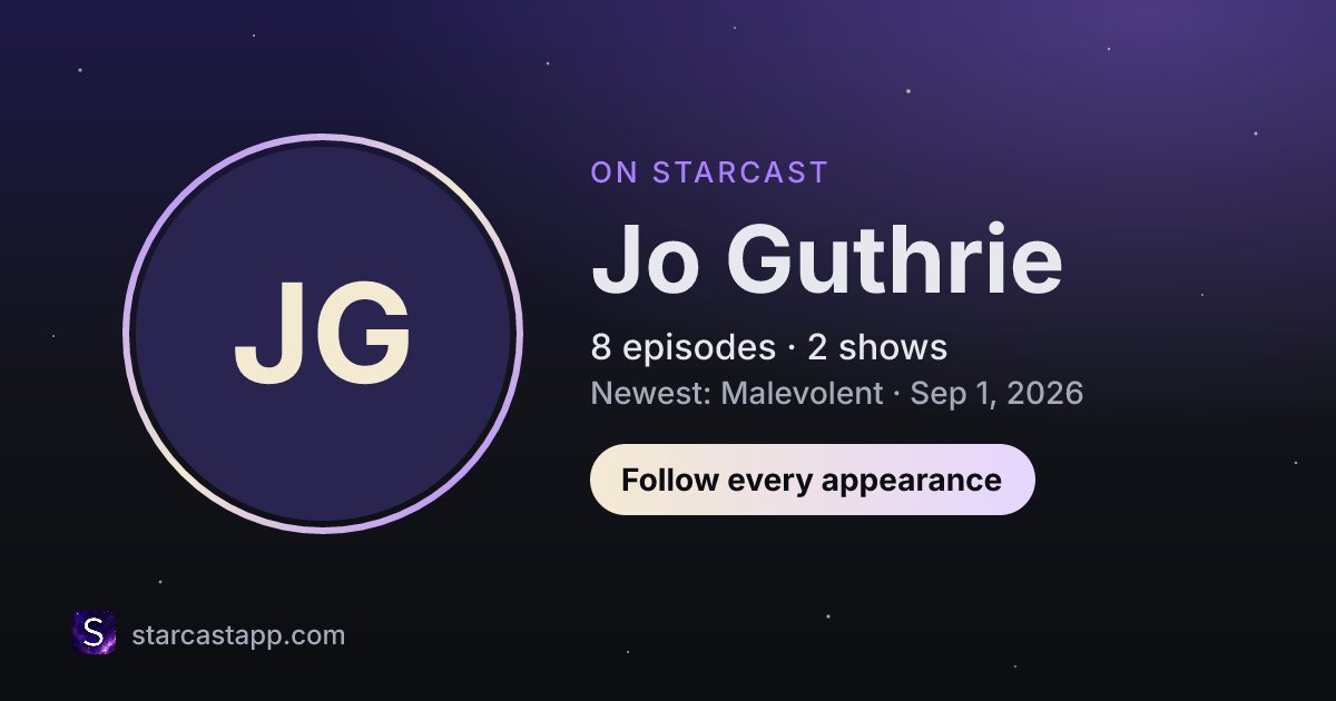 The preview card for Jo Guthrie