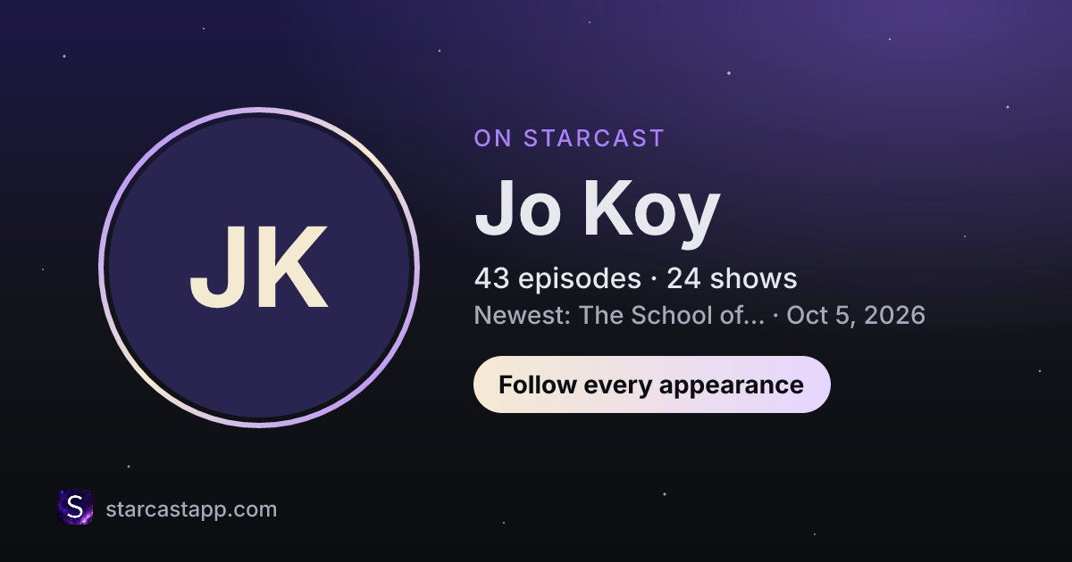 The preview card for Jo Koy
