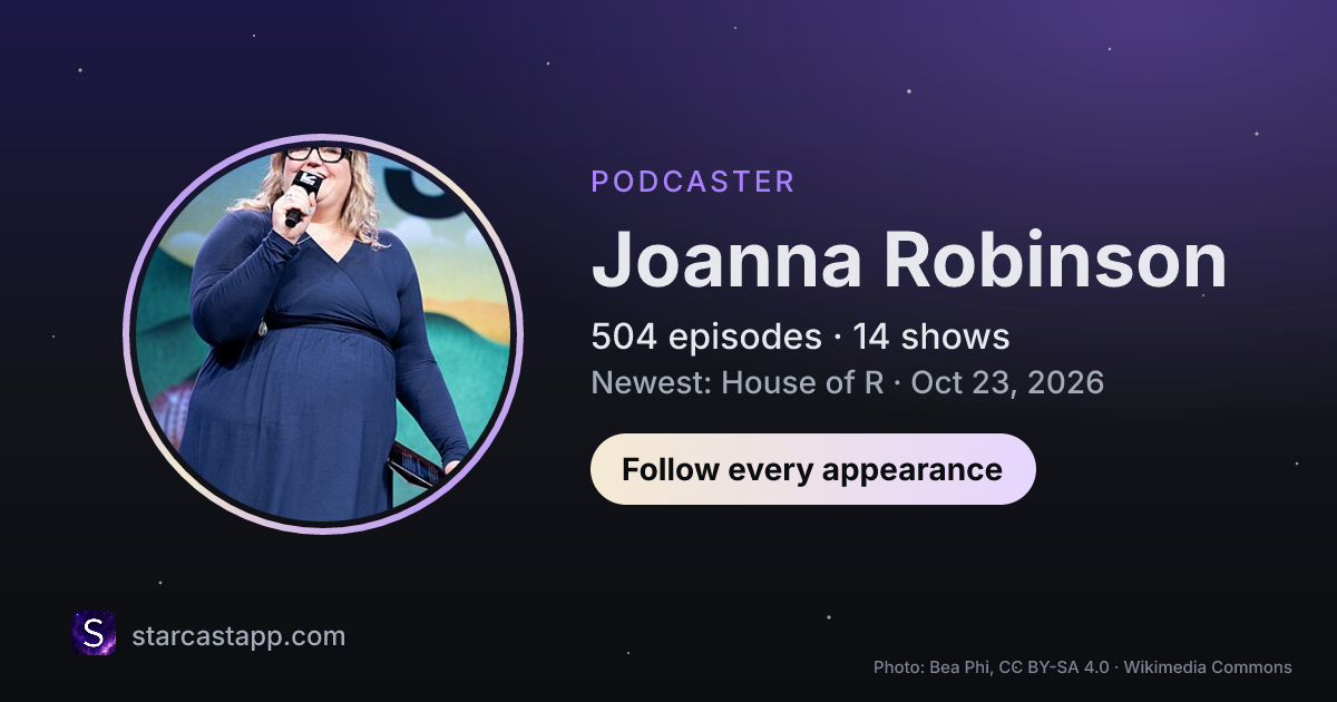 The preview card for Joanna Robinson