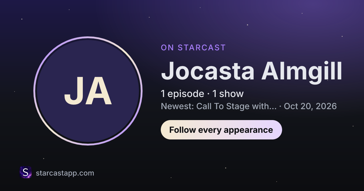 The preview card for Jocasta Almgill