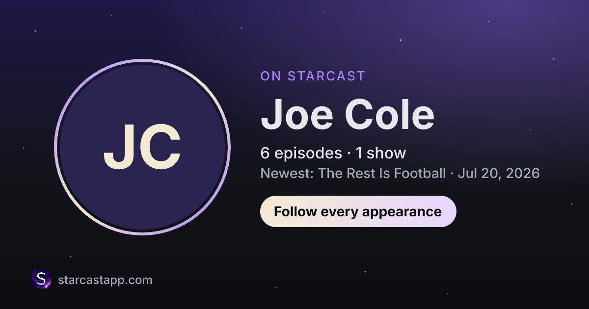 The preview card for Joe Cole