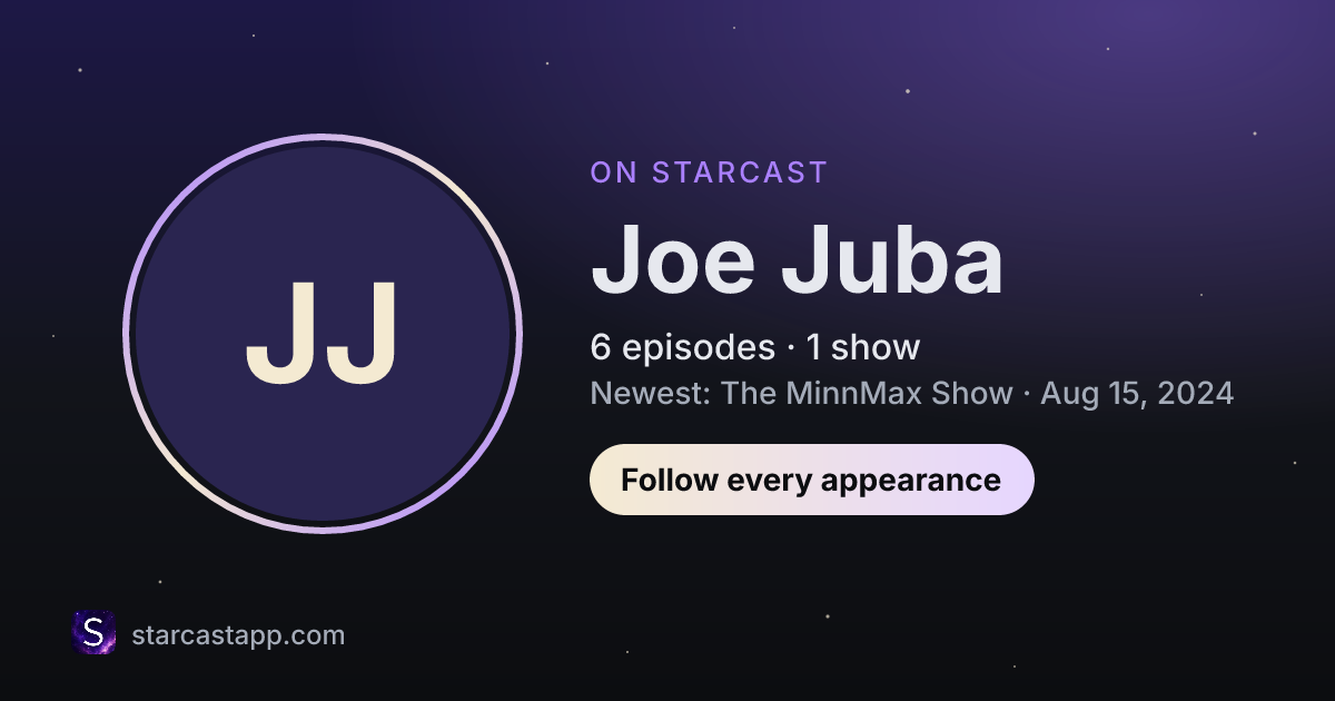 The preview card for Joe Juba