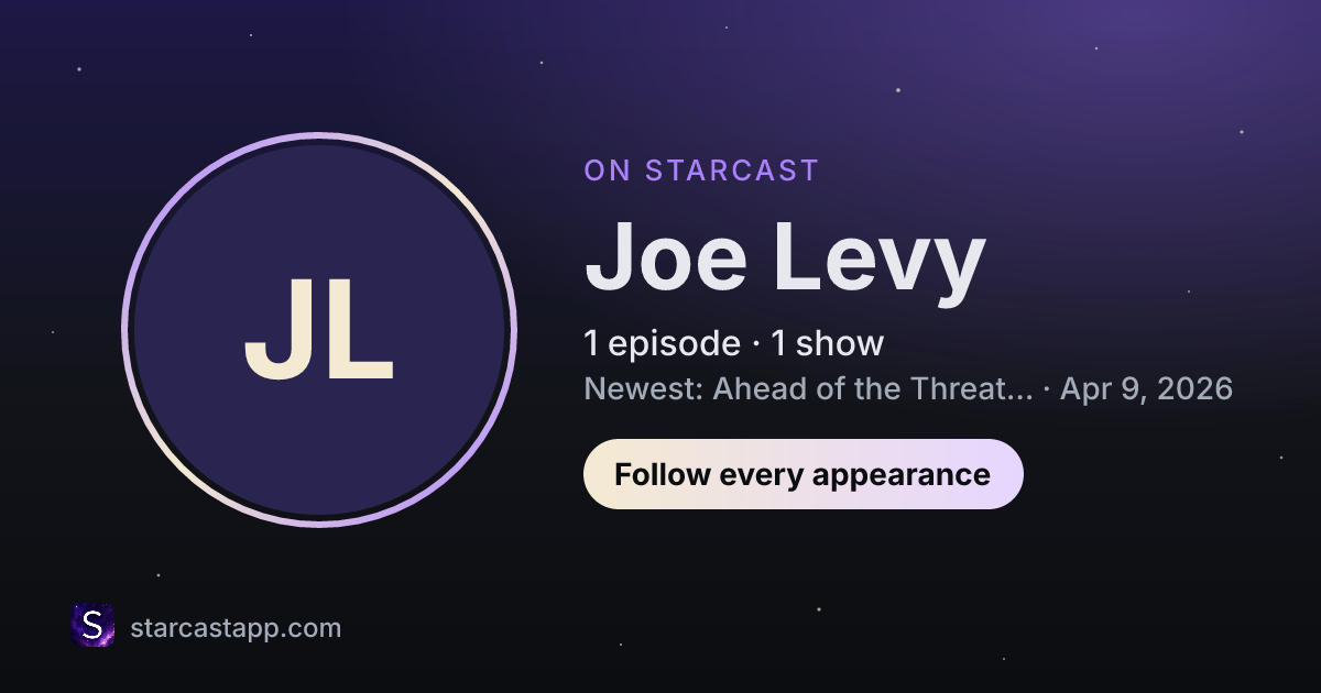 The preview card for Joe Levy