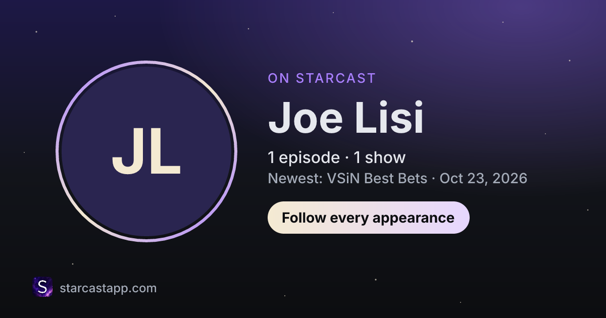 The preview card for Joe Lisi