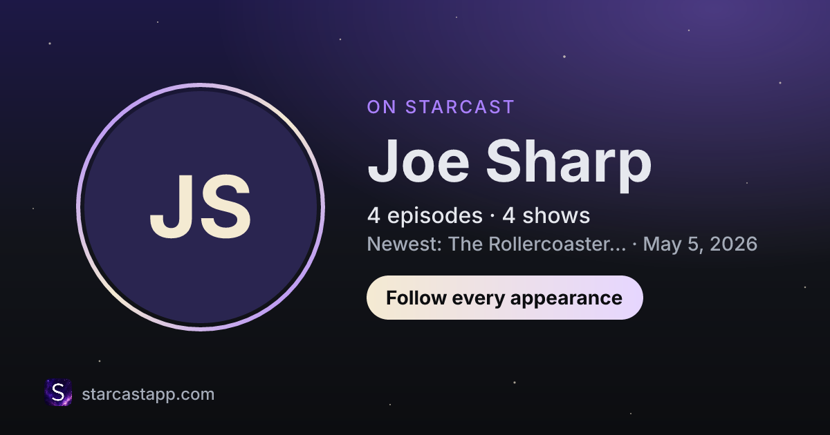 The preview card for Joe Sharp