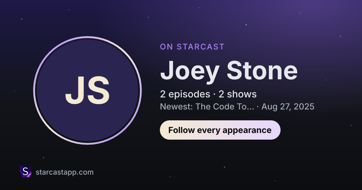 The preview card for Joey Stone