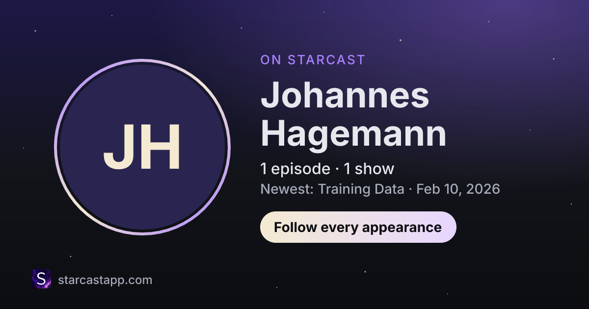The preview card for Johannes Hagemann