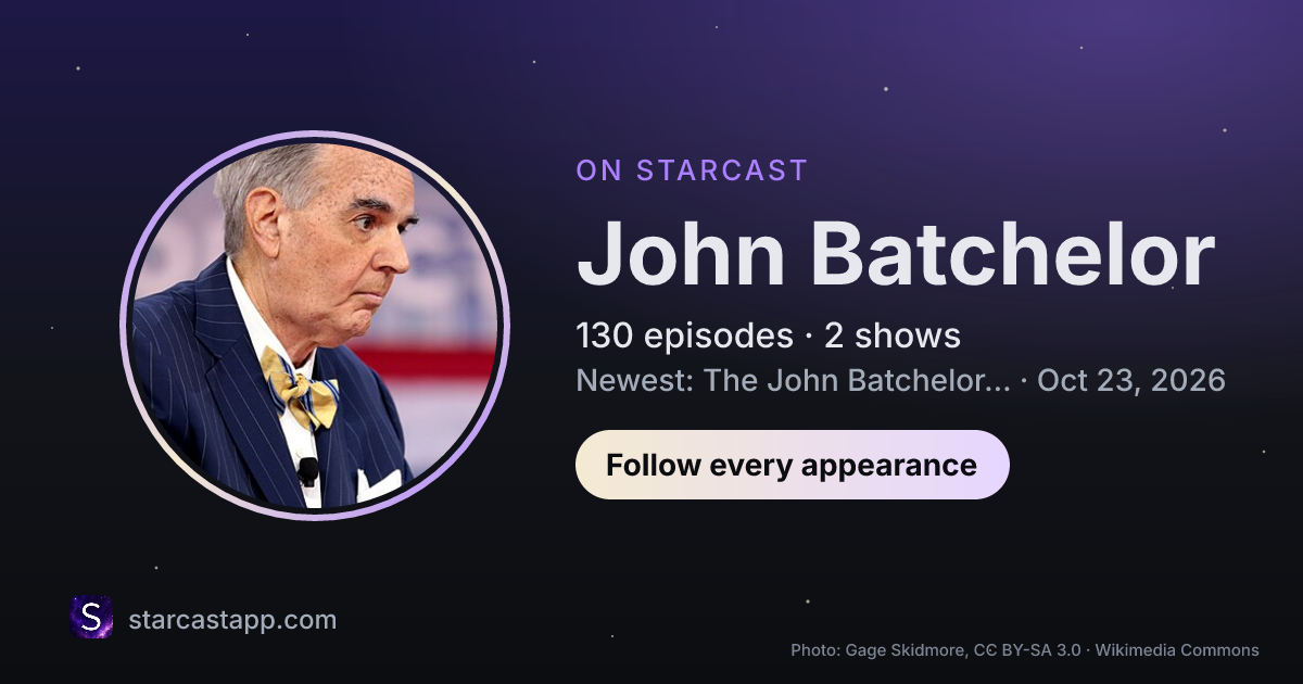 The preview card for John Batchelor