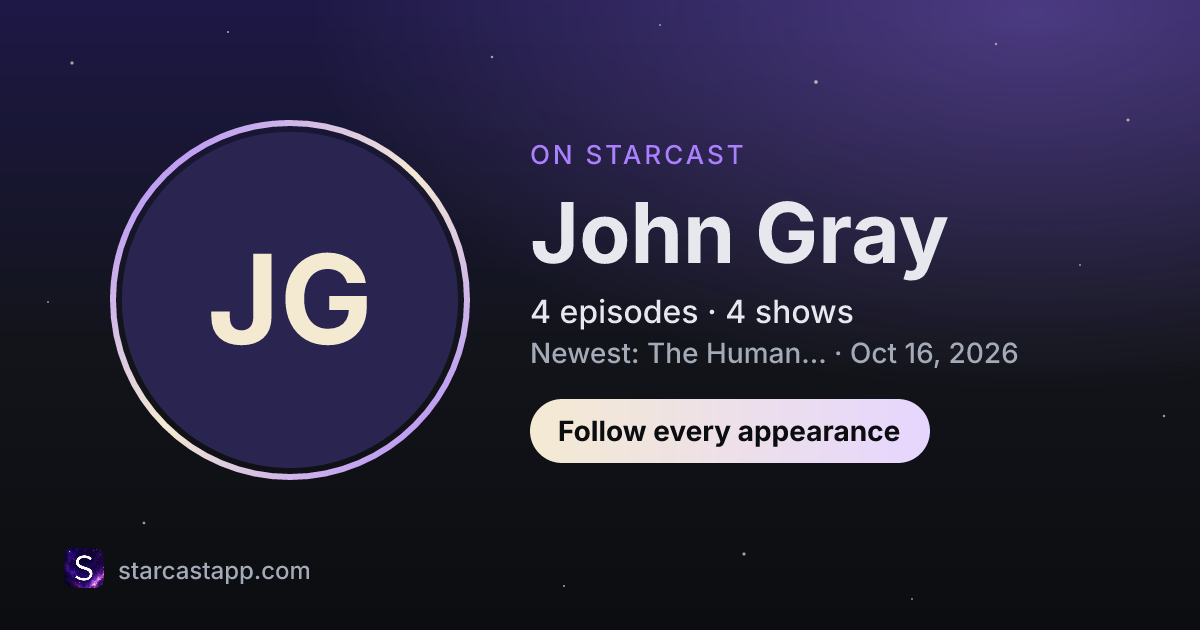The preview card for John Gray