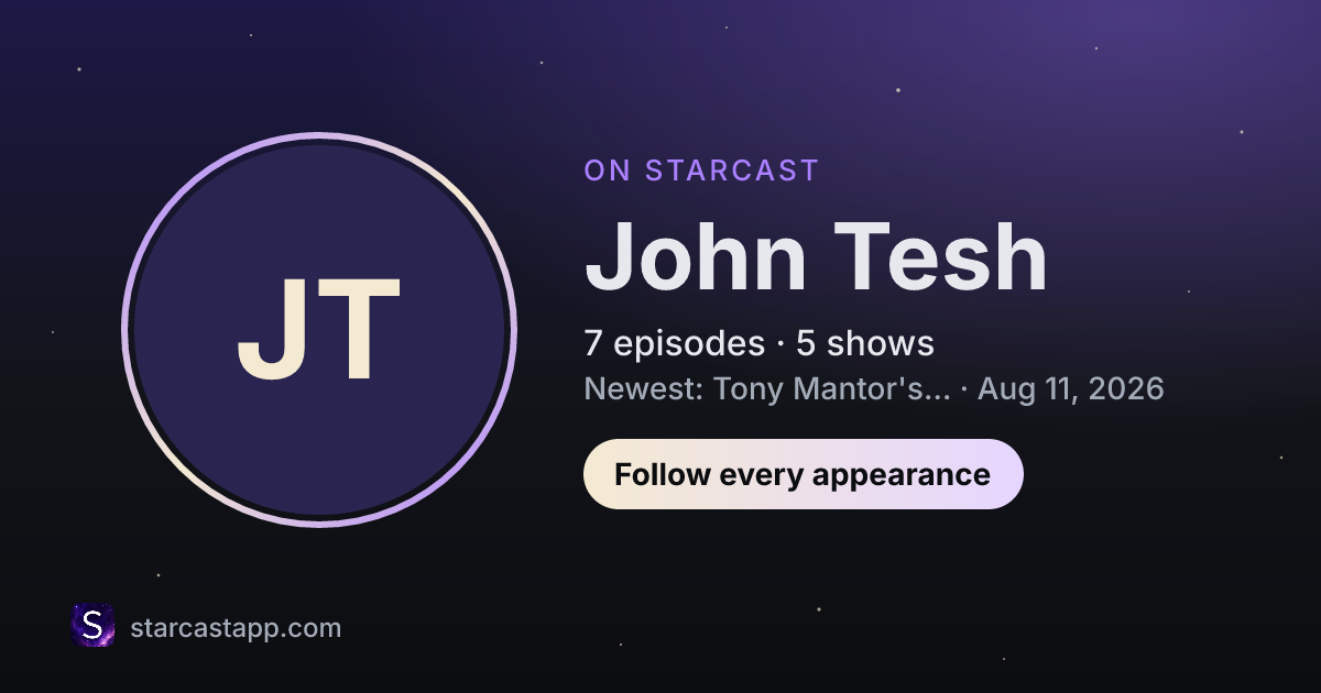 The preview card for John Tesh