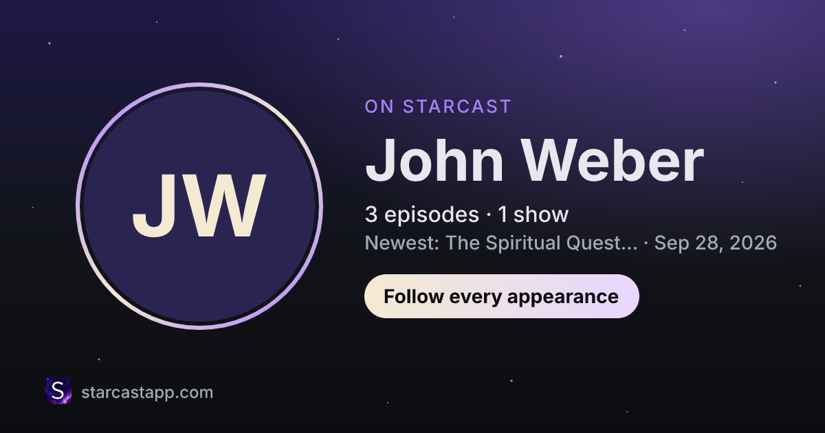 The preview card for John Weber
