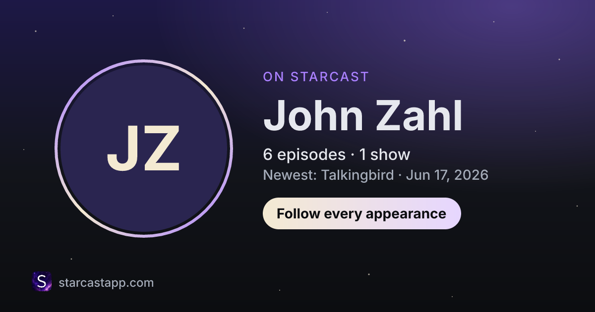 The preview card for John Zahl
