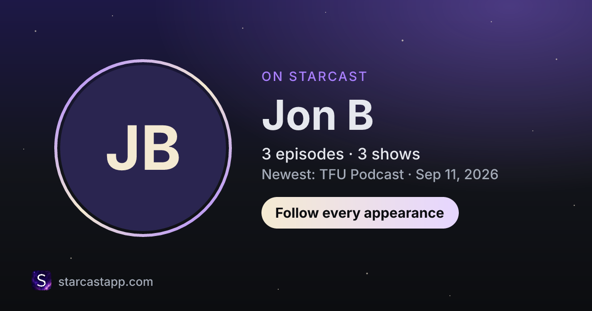The preview card for Jon B