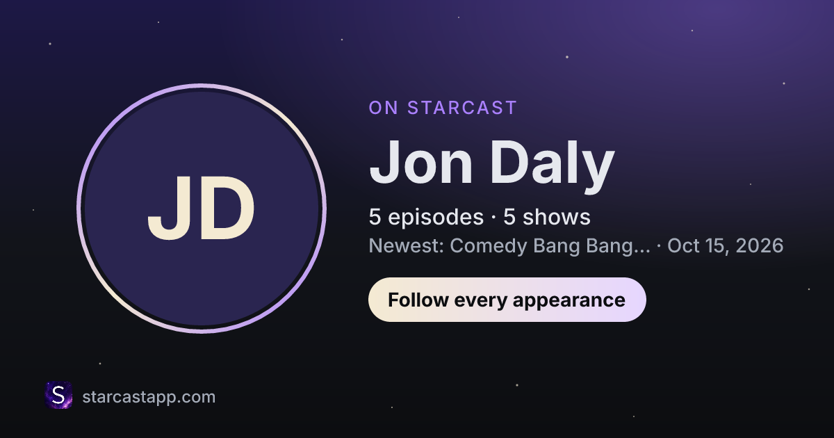 The preview card for Jon Daly