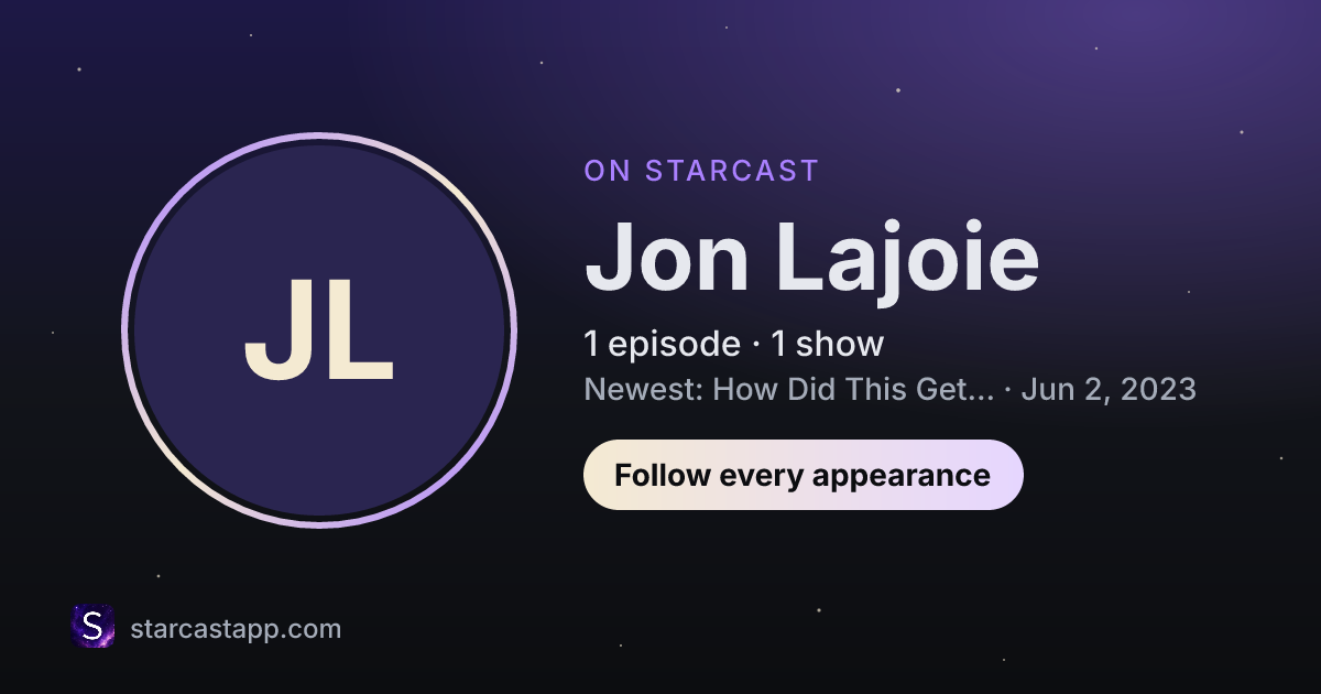 The preview card for Jon Lajoie