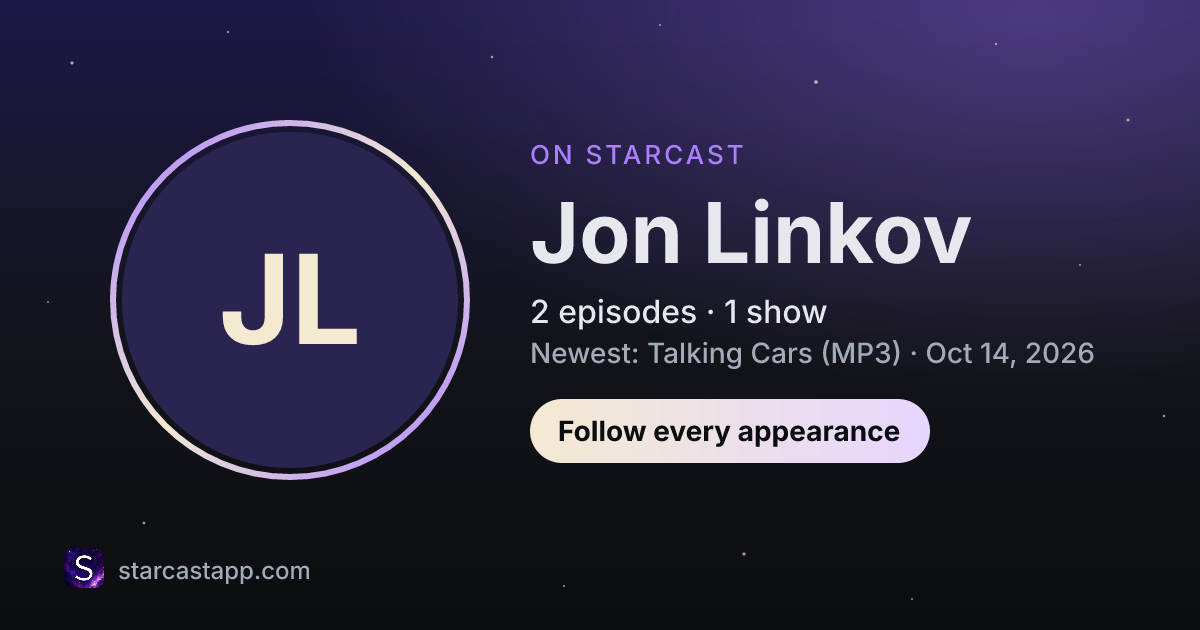 The preview card for Jon Linkov