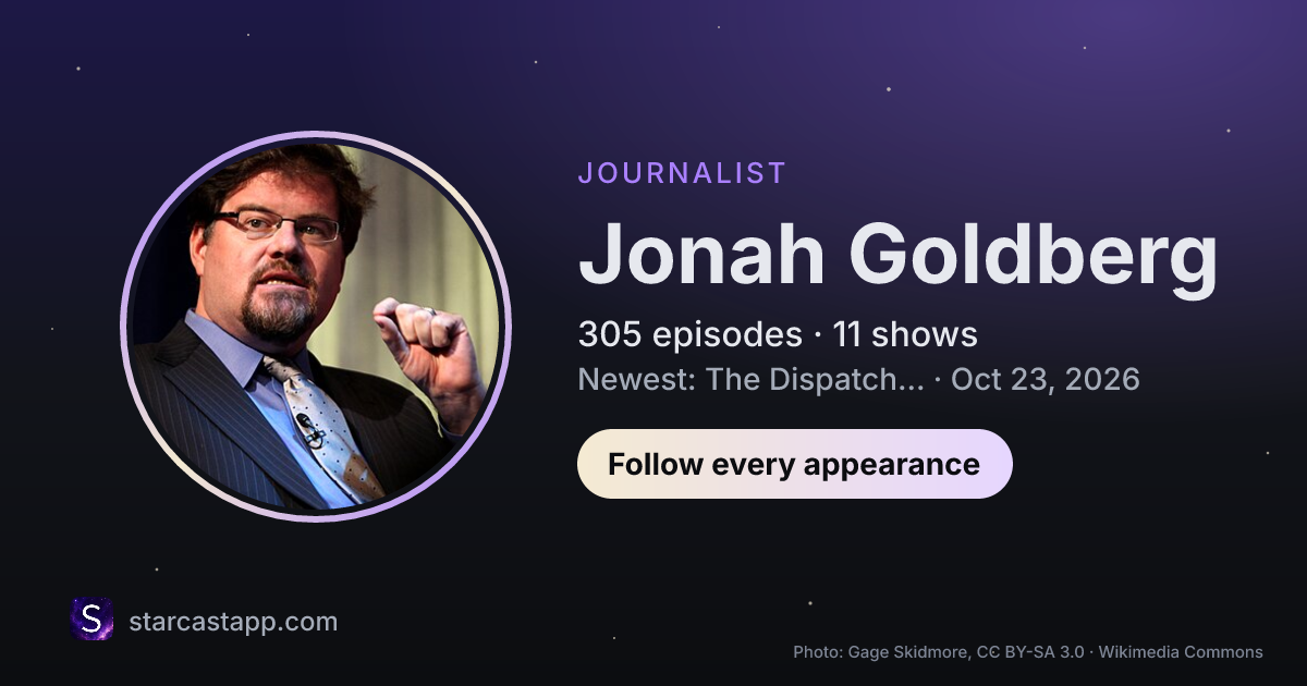 The preview card for Jonah Goldberg