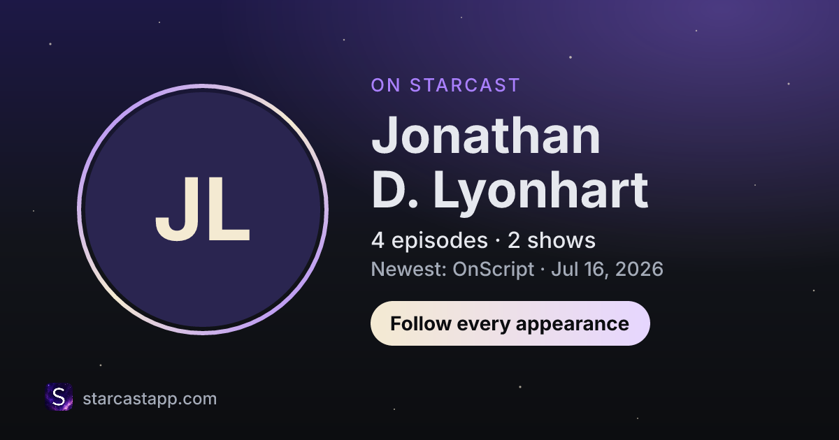 The preview card for Jonathan D. Lyonhart