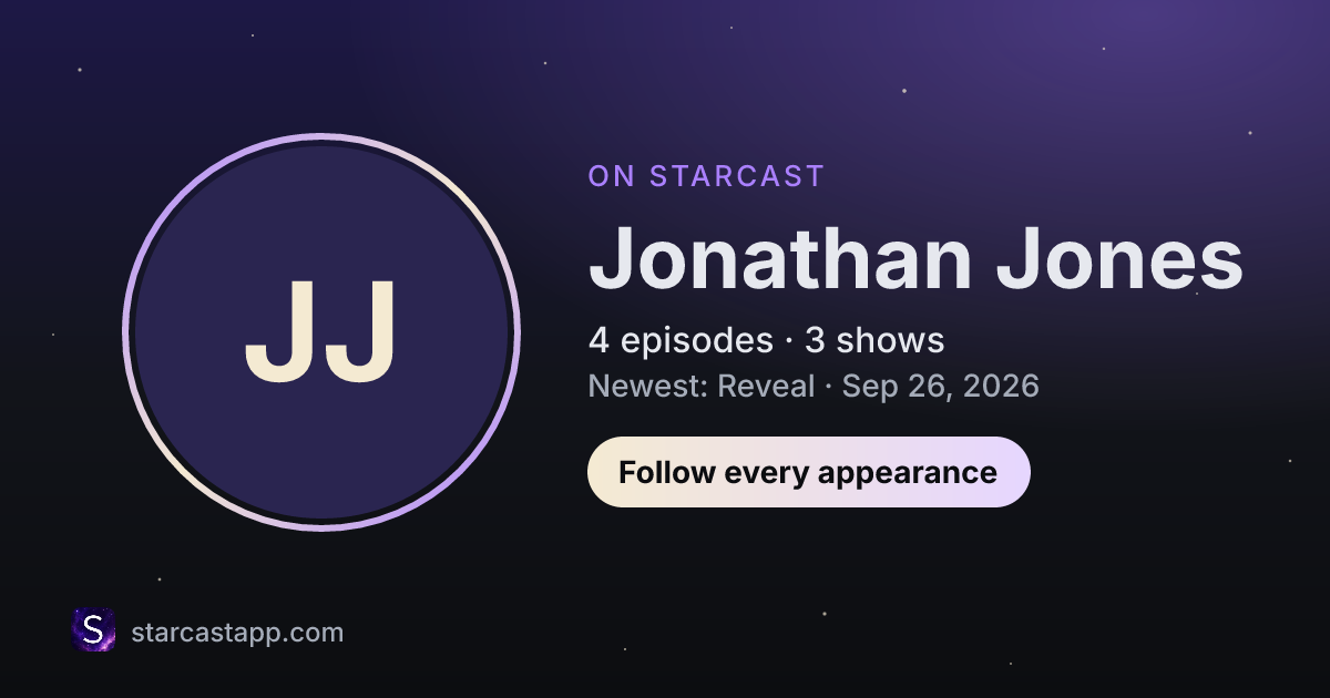 The preview card for Jonathan Jones