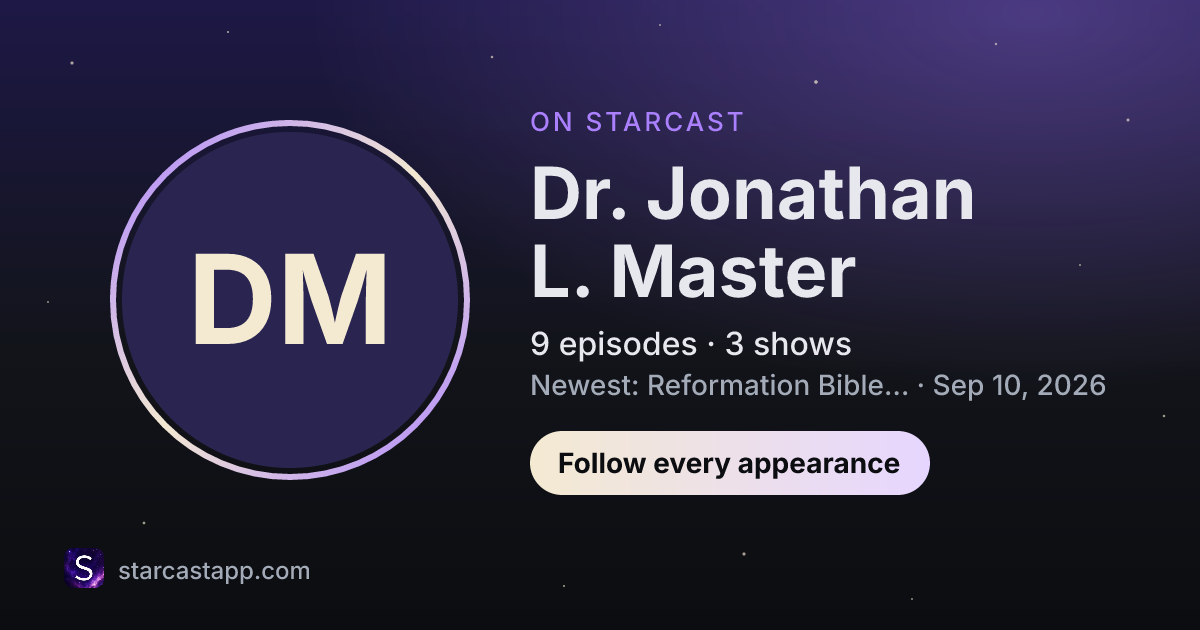 The preview card for Dr. Jonathan L. Master