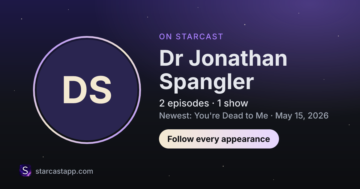 The preview card for Dr Jonathan Spangler