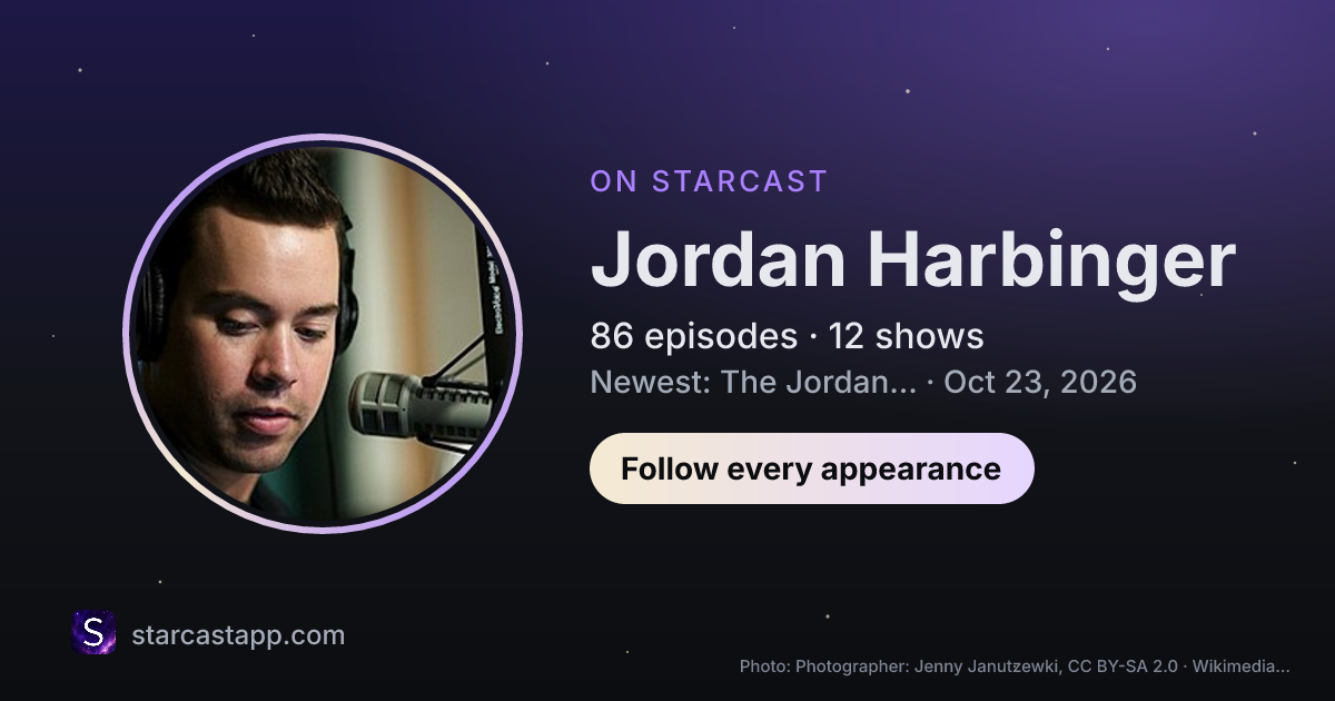 The preview card for Jordan Harbinger