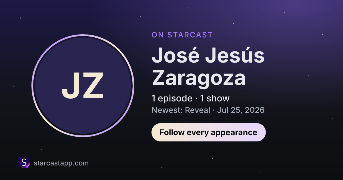 The preview card for José Jesús Zaragoza