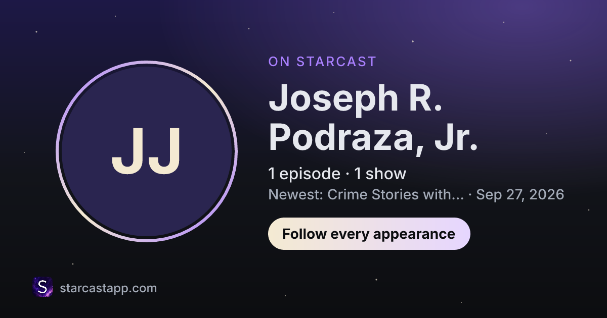 The preview card for Joseph R. Podraza, Jr.