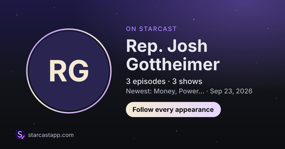 The preview card for Rep. Josh Gottheimer