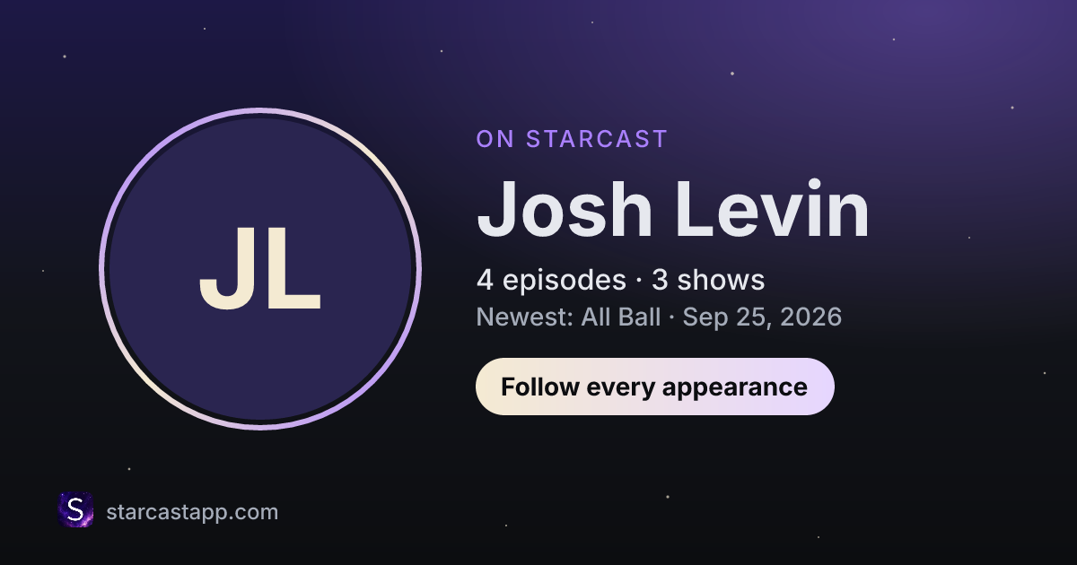 The preview card for Josh Levin
