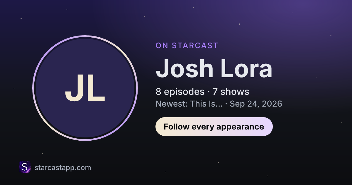 The preview card for Josh Lora