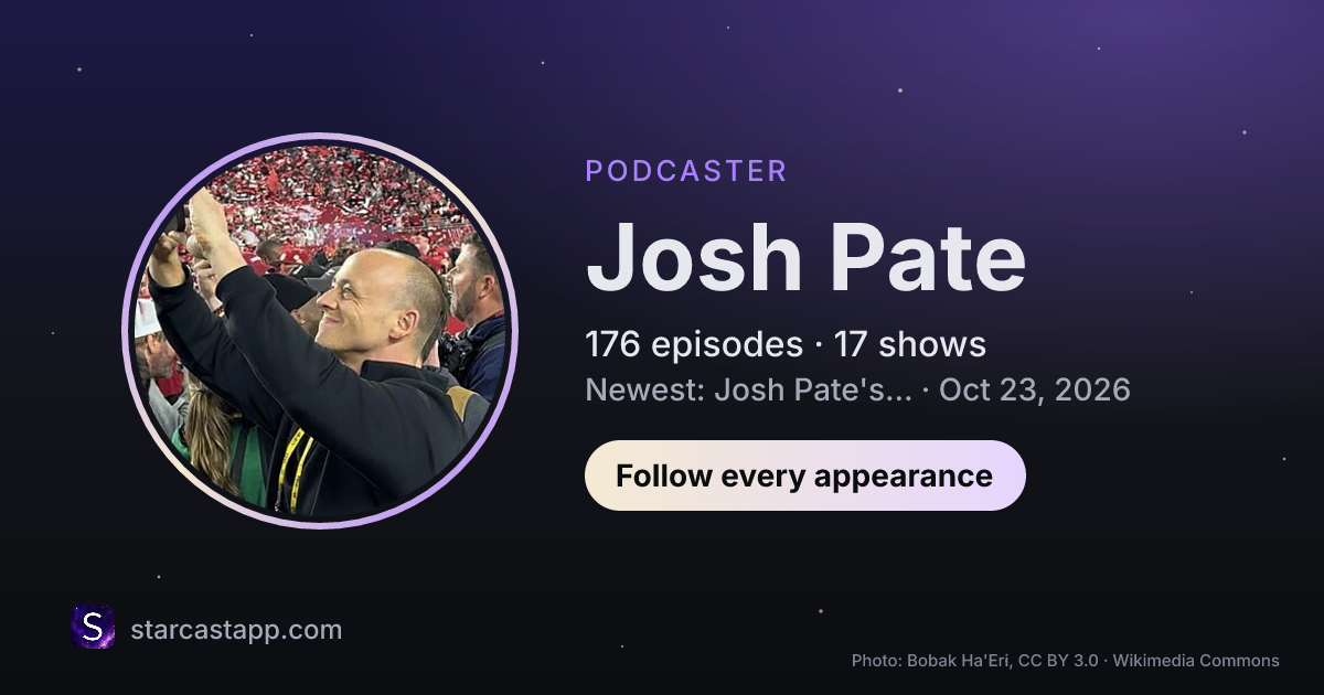 The preview card for Josh Pate