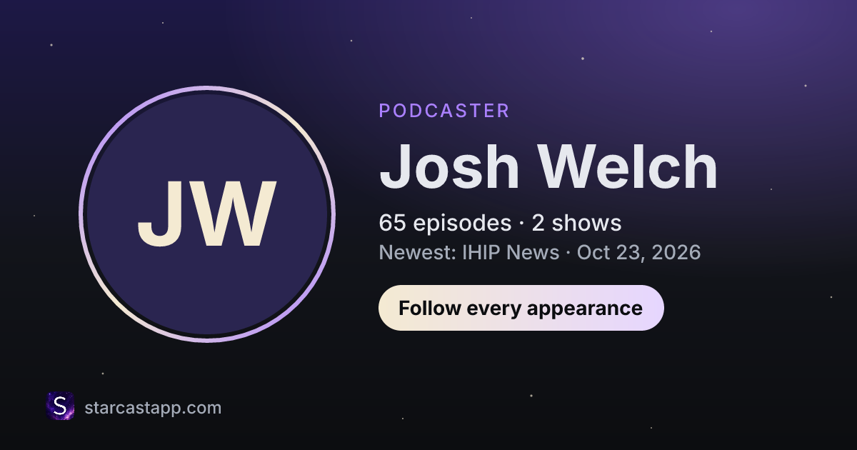 The preview card for Josh Welch
