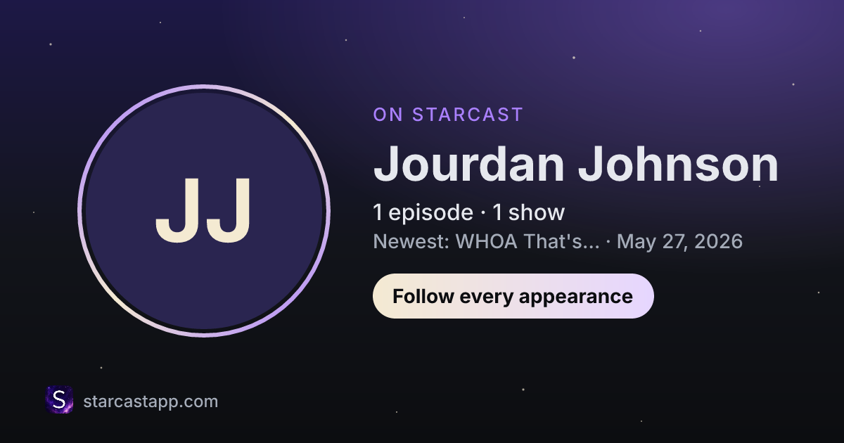 The preview card for Jourdan Johnson