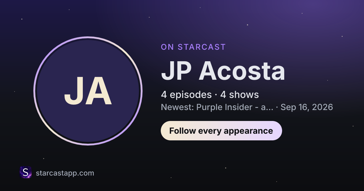 The preview card for JP Acosta
