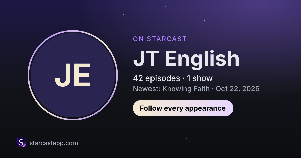 The preview card for JT English