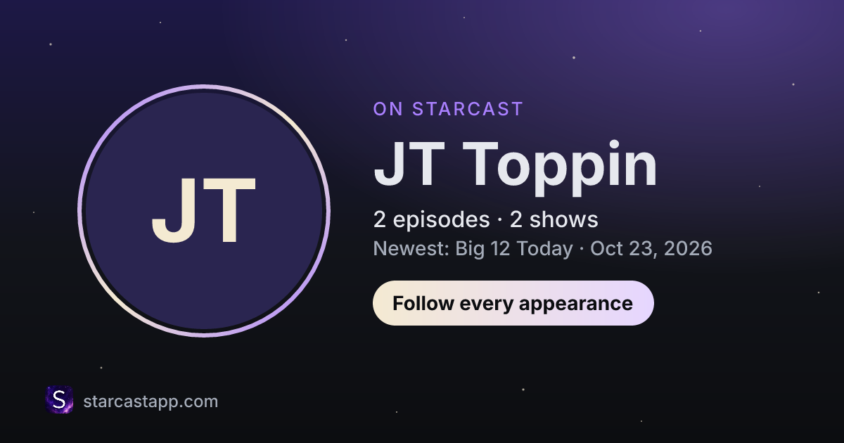 The preview card for JT Toppin