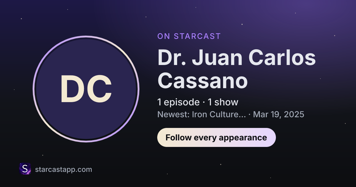 The preview card for Dr. Juan Carlos Cassano