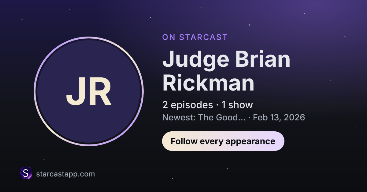 The preview card for Judge Brian Rickman