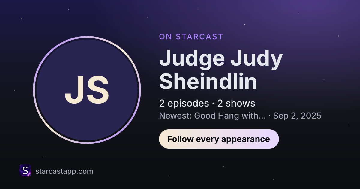 The preview card for Judge Judy Sheindlin